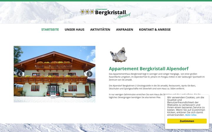 Screenshot of bergkristall-alpendorf.at