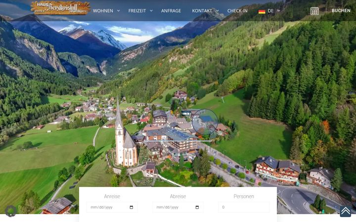 Screenshot of bergkristall-heiligenblut.at