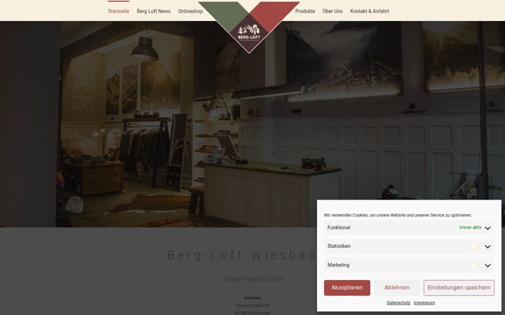 Skärmbild av bergloft-wiesbaden.de