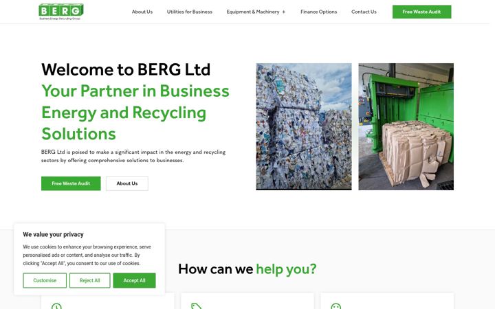 Screenshot of bergltd.co.uk