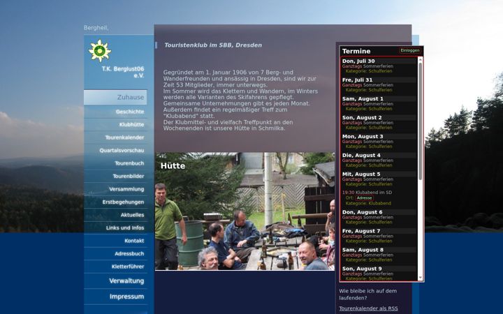 Screenshot of berglust06.de