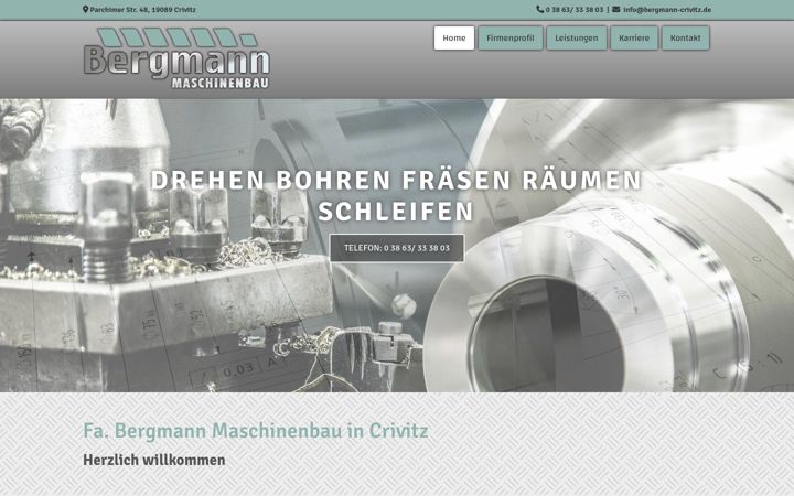 Képernyőkép: bergmann-crivitz.de
