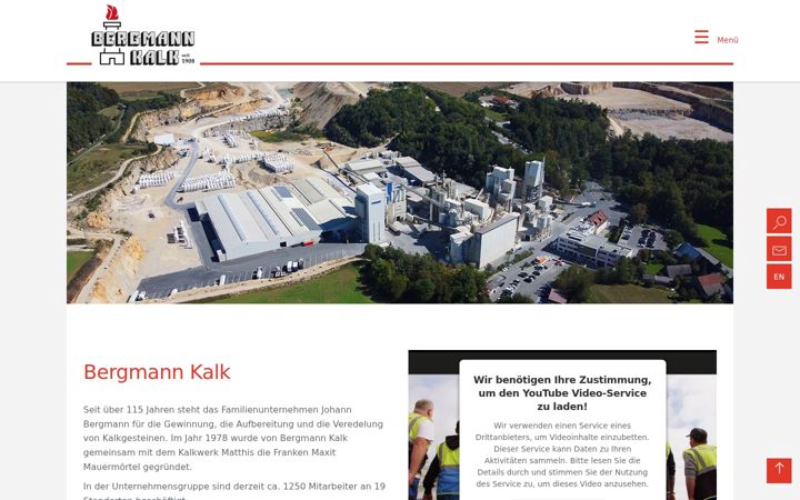 Ekrānuzņēmums no bergmann-kalk.de