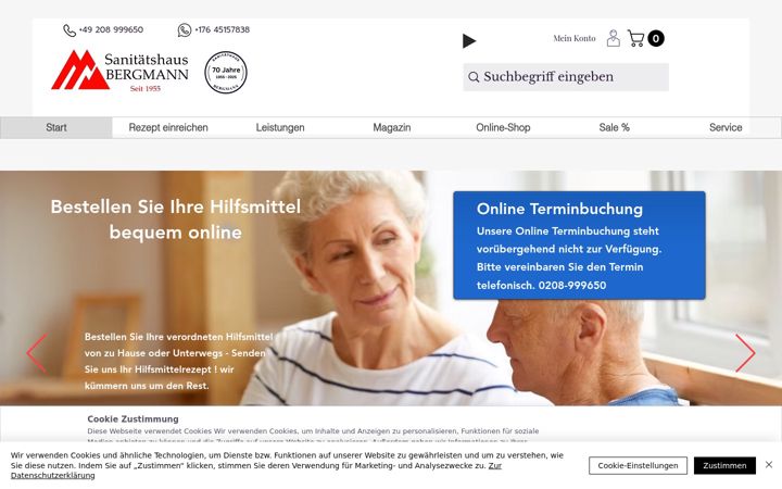 Screenshot of bergmann-oberhausen.com