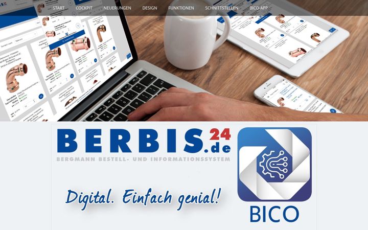 Screenshot of bergmann-online.net