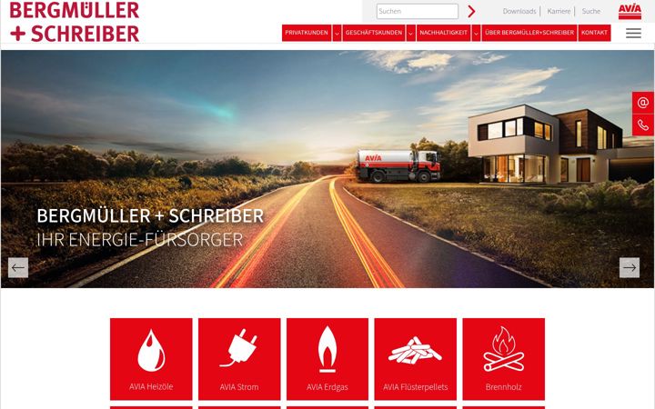 Zrzut ekranu bergmueller-schreiber.de