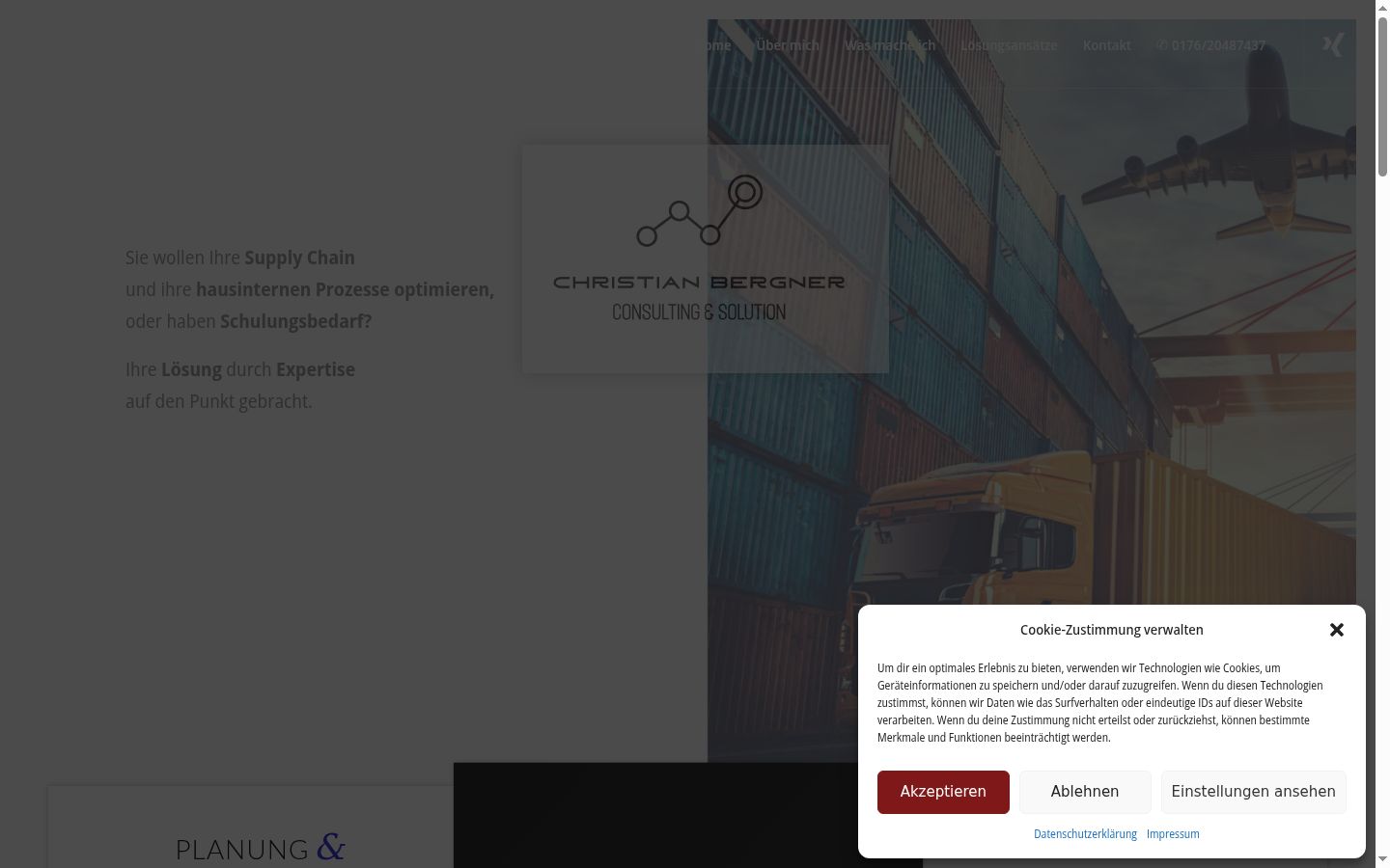 Screenshot van de toestemmingsbanner zoals getoond vóór enige interactie