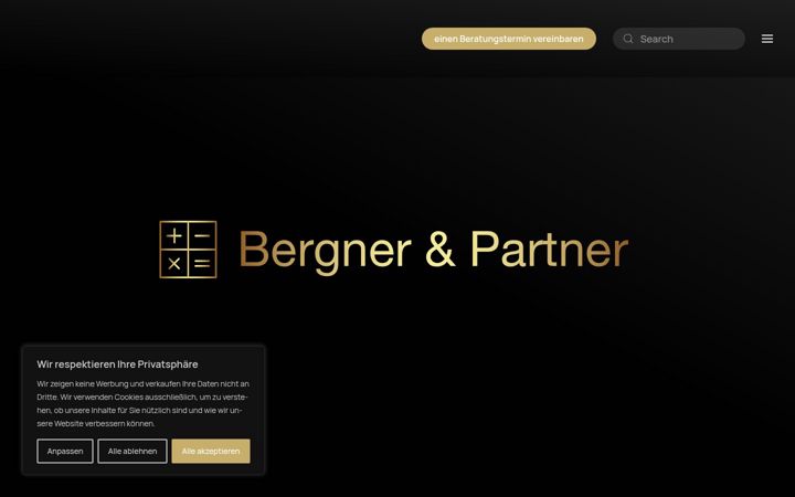 Screenshot of bergnerundpartner.ch