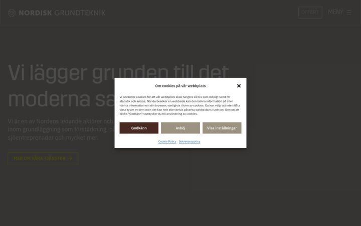 Screenshot of bergochbetong.se
