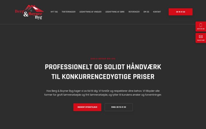 Screenshot of bergogboyner.dk