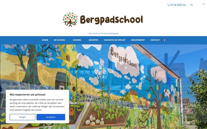 Screenshot von bergpadschool.nl