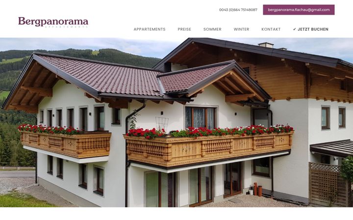Screenshot of bergpanorama-flachau.at