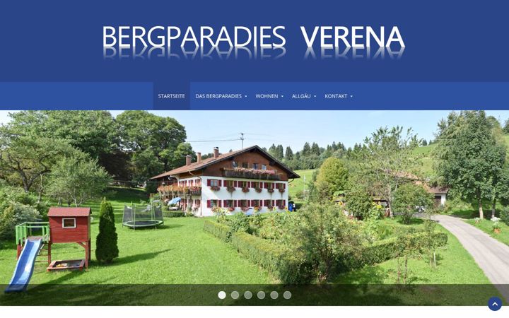 Skærmbillede af bergparadies-verena.de