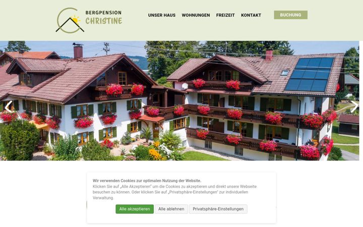 Screenshot of bergpension.de