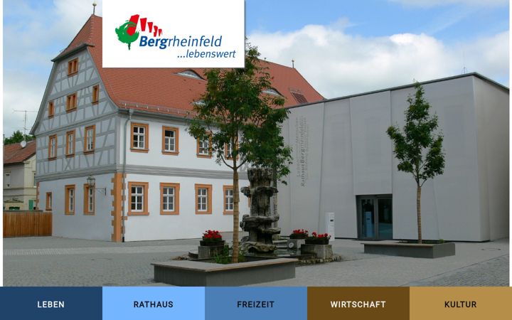 Skærmbillede af bergrheinfeld.de