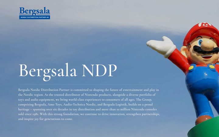 Screenshot of bergsala.eu