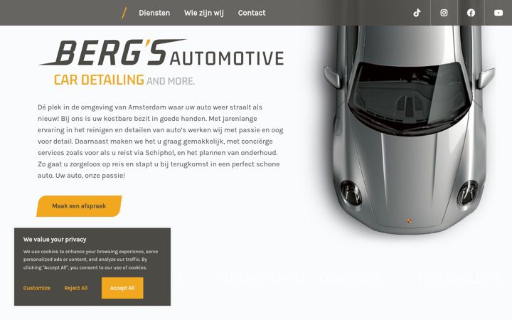 Screenshot of bergsautomotive.nl
