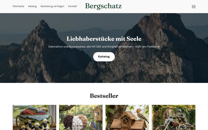 Screenshot of bergschatz.de