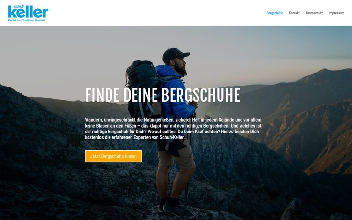 Skærmbillede af bergschuh-keller.de