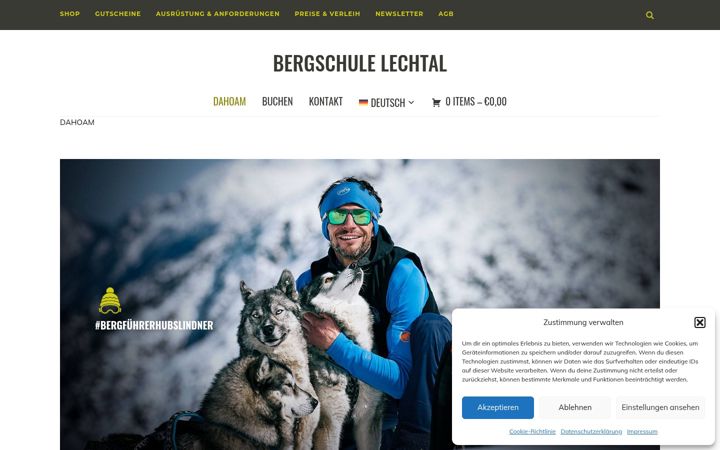 Screenshot of bergschule-lechtal.com