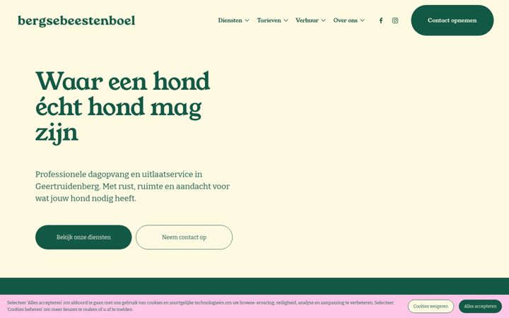Screenshot of bergsebeestenboel.nl