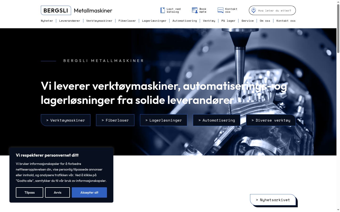 Screenshot des Einwilligungsbanners vor jeglicher Interaktion