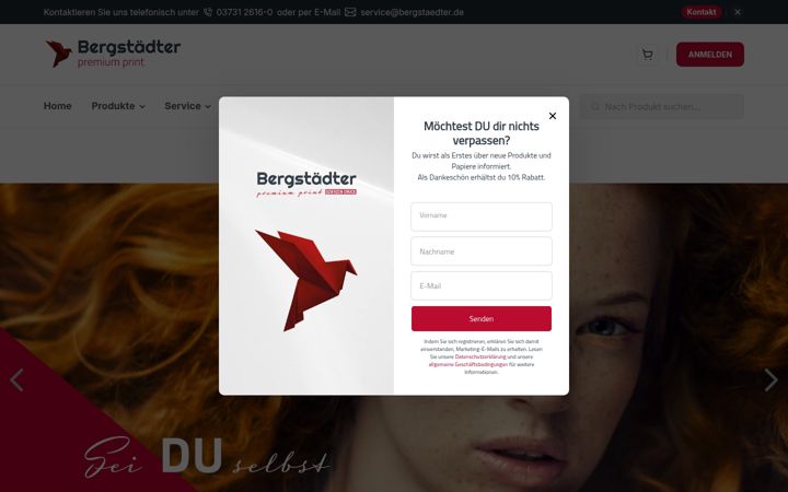 Screenshot of bergstaedter.de