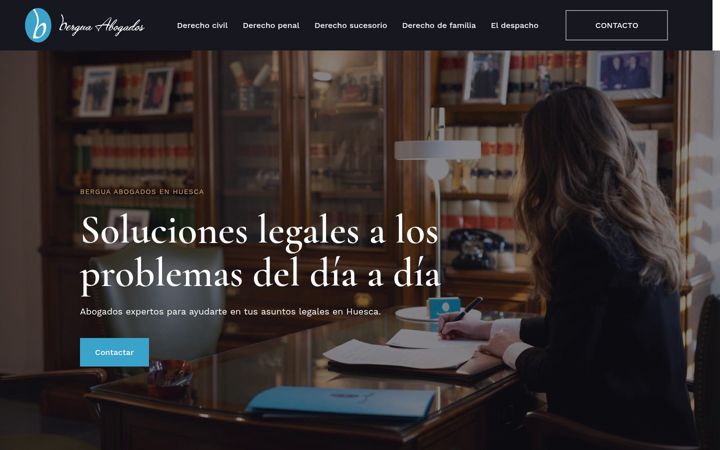 Screenshot of berguaabogados.com