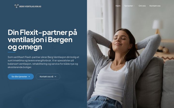Screenshot of bergventilasjon.no