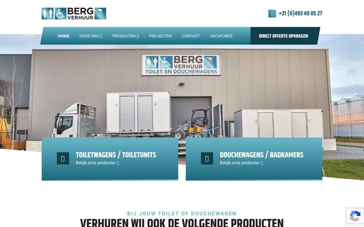 Screenshot of bergverhuur.nl
