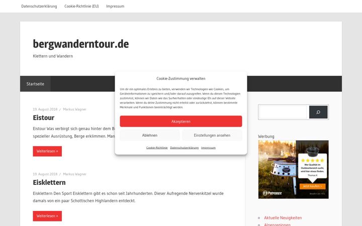 Екранна снимка на bergwanderntour.de