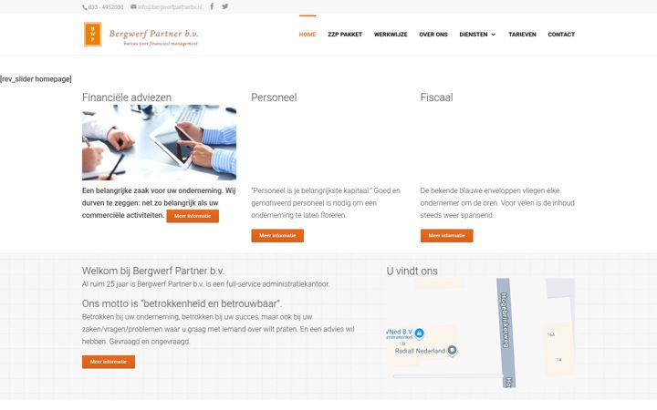 Screenshot of bergwerfpartnerbv.nl