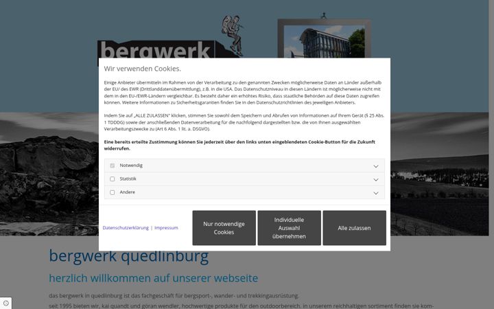 Screenshot of bergwerk-quedlinburg.de