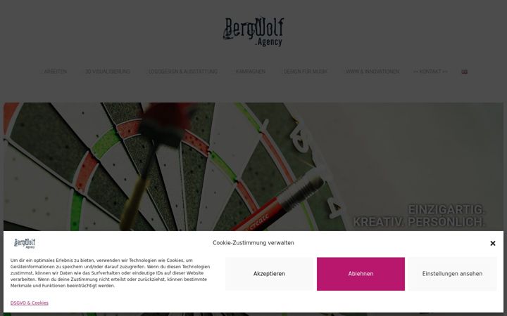 Screenshot of bergwolf.agency