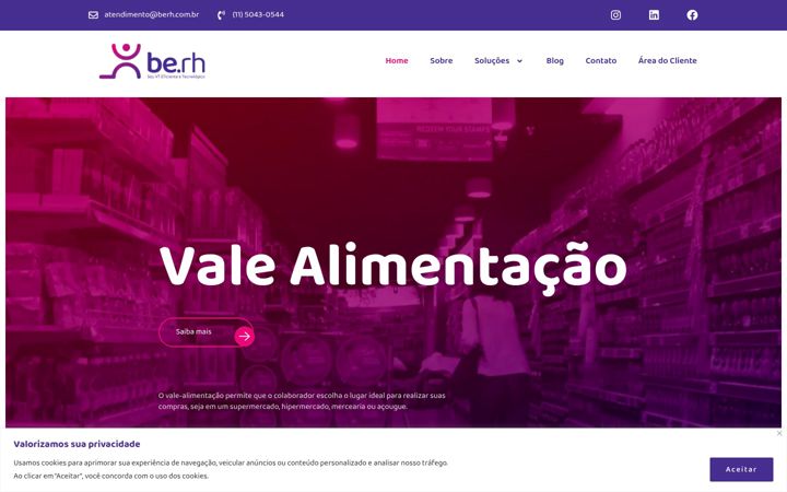 Screenshot of berh.com.br