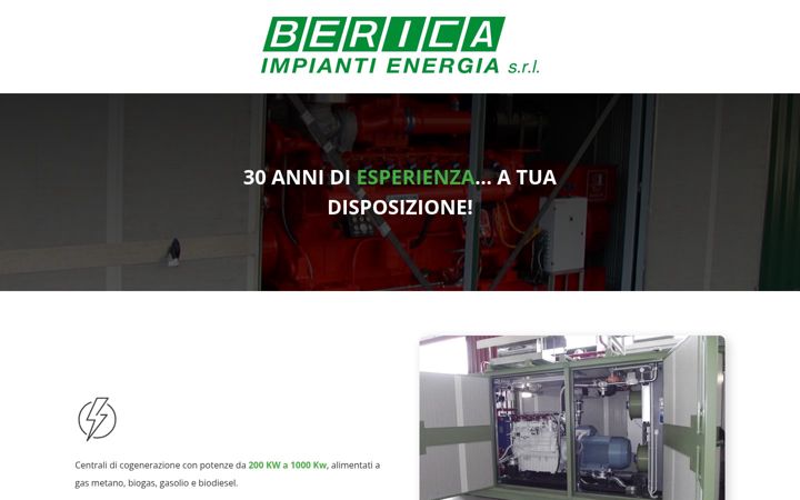 Screenshot of bericaimpiantienergia.it