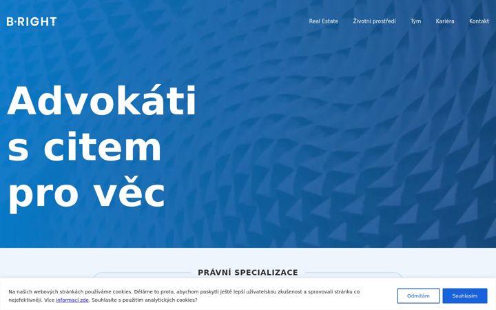 Screenshot of beright.cz