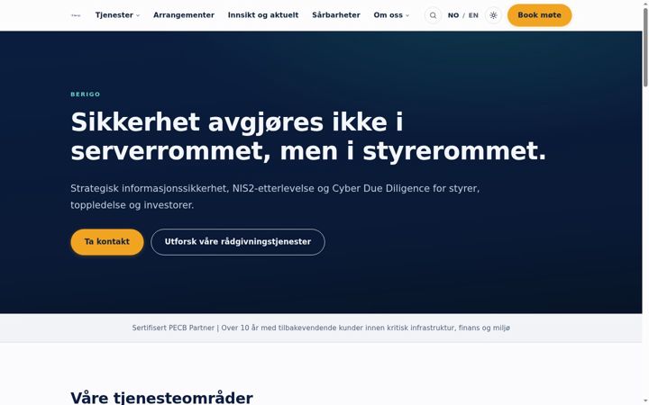Screenshot of berigo.no