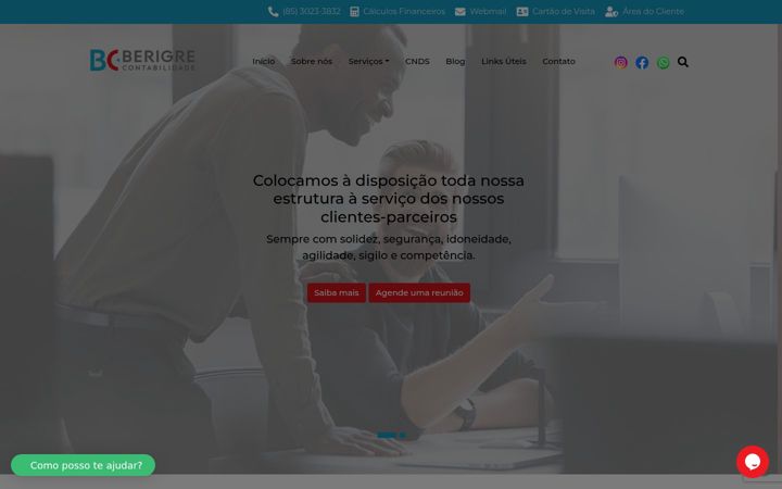 Screenshot of berigrecontabilidade.com.br