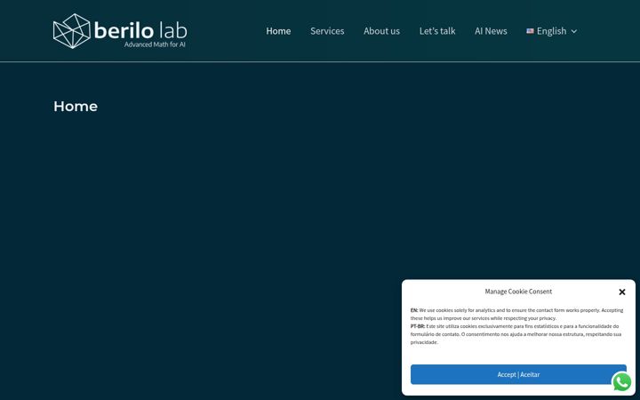 Screenshot of berilolab.com