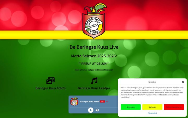 Screenshot of beringsekuuslive.nl