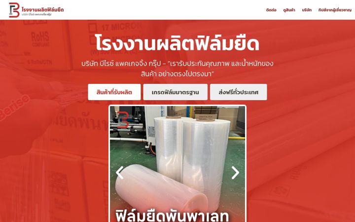 Screenshot of berisepackaging.com