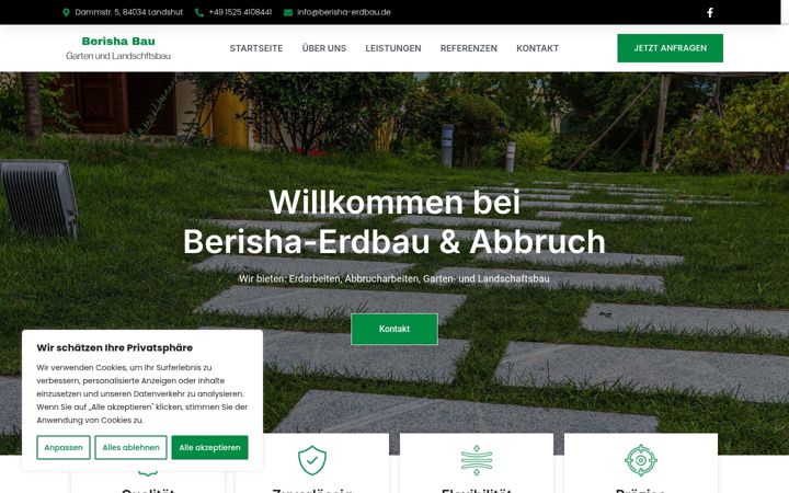 Screenshot of berisha-erdbau.de