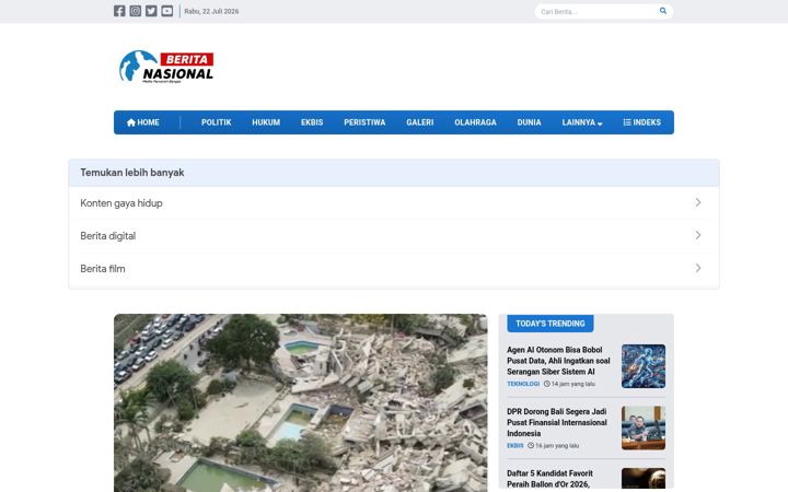 Screenshot von beritanasional.com