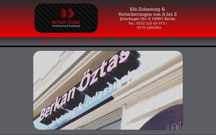 Screenshot of berkan-oeztas.de