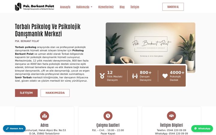 Screenshot of berkantpolat.com