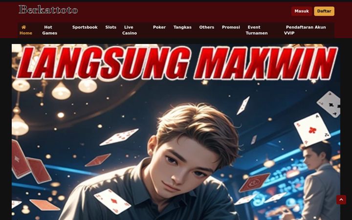 Screenshot of berkattoto.net