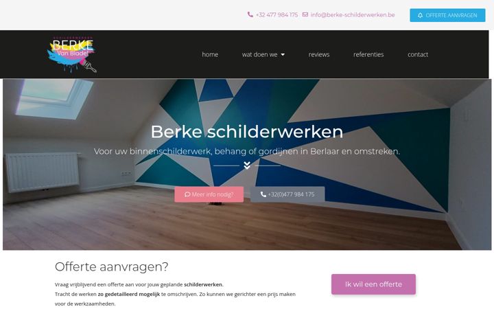 Zrzut ekranu berke-schilderwerken.be
