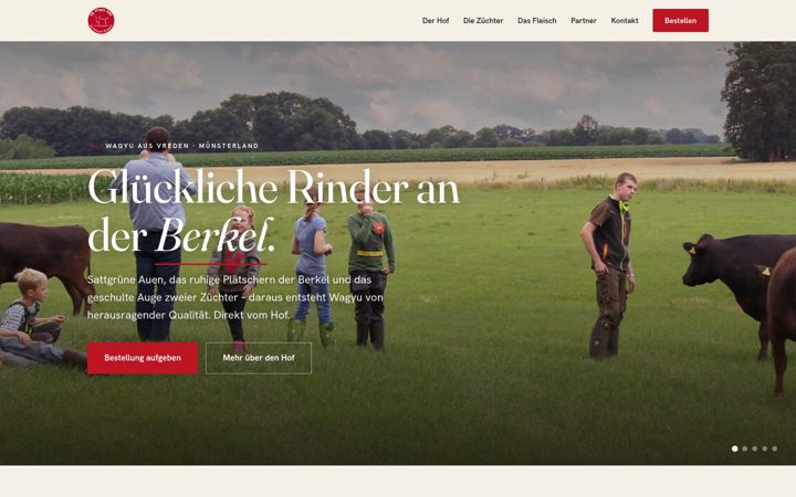 Screenshot of berkelauenwagyus.de