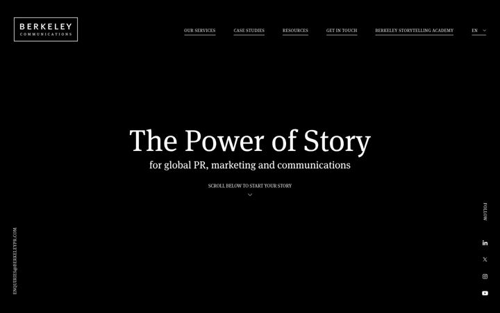 Screenshot of berkeleypr.com